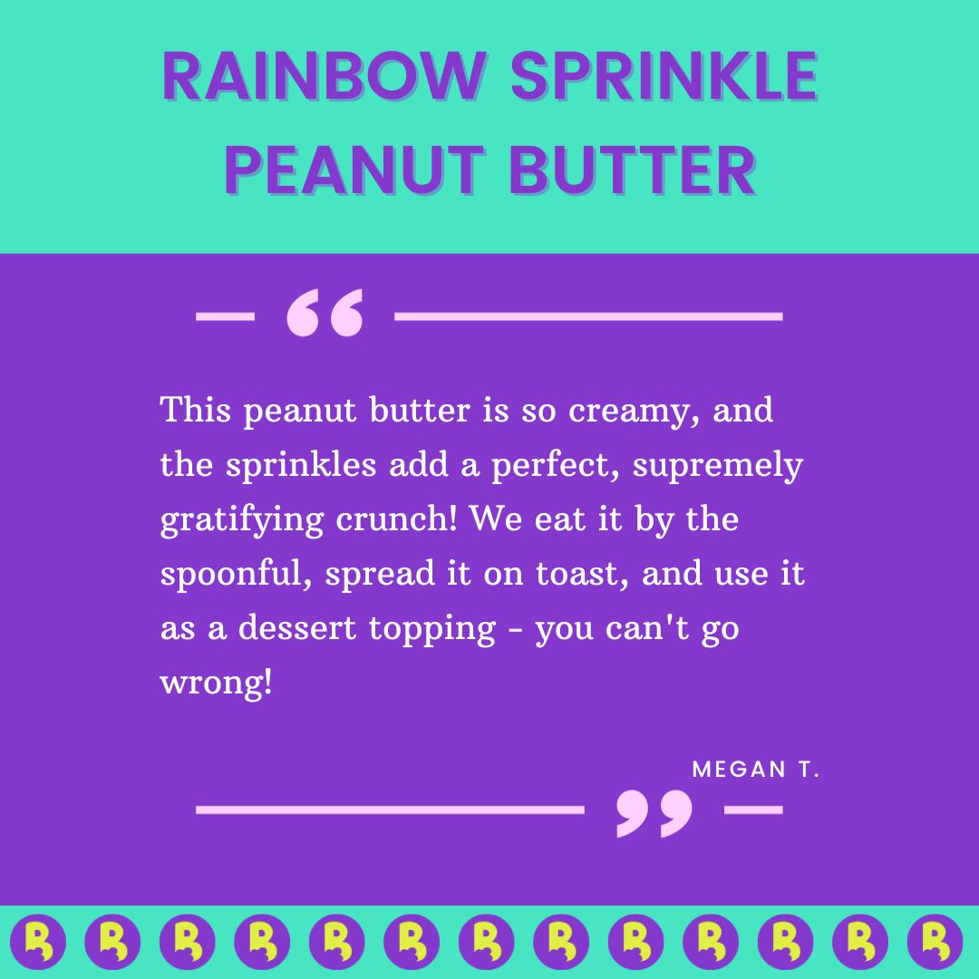 Rainbow Sprinkle Peanut Butter