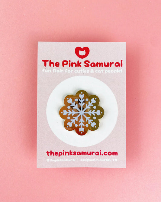 Snowflake Enamel Pin