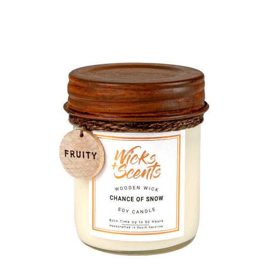 Chance of Snow Wooden Wick Candle